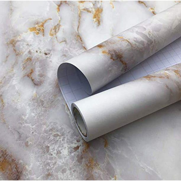 Beige Gray Marble Contact Wallpaper Self Adhesive Paper Countertop Kitchen
